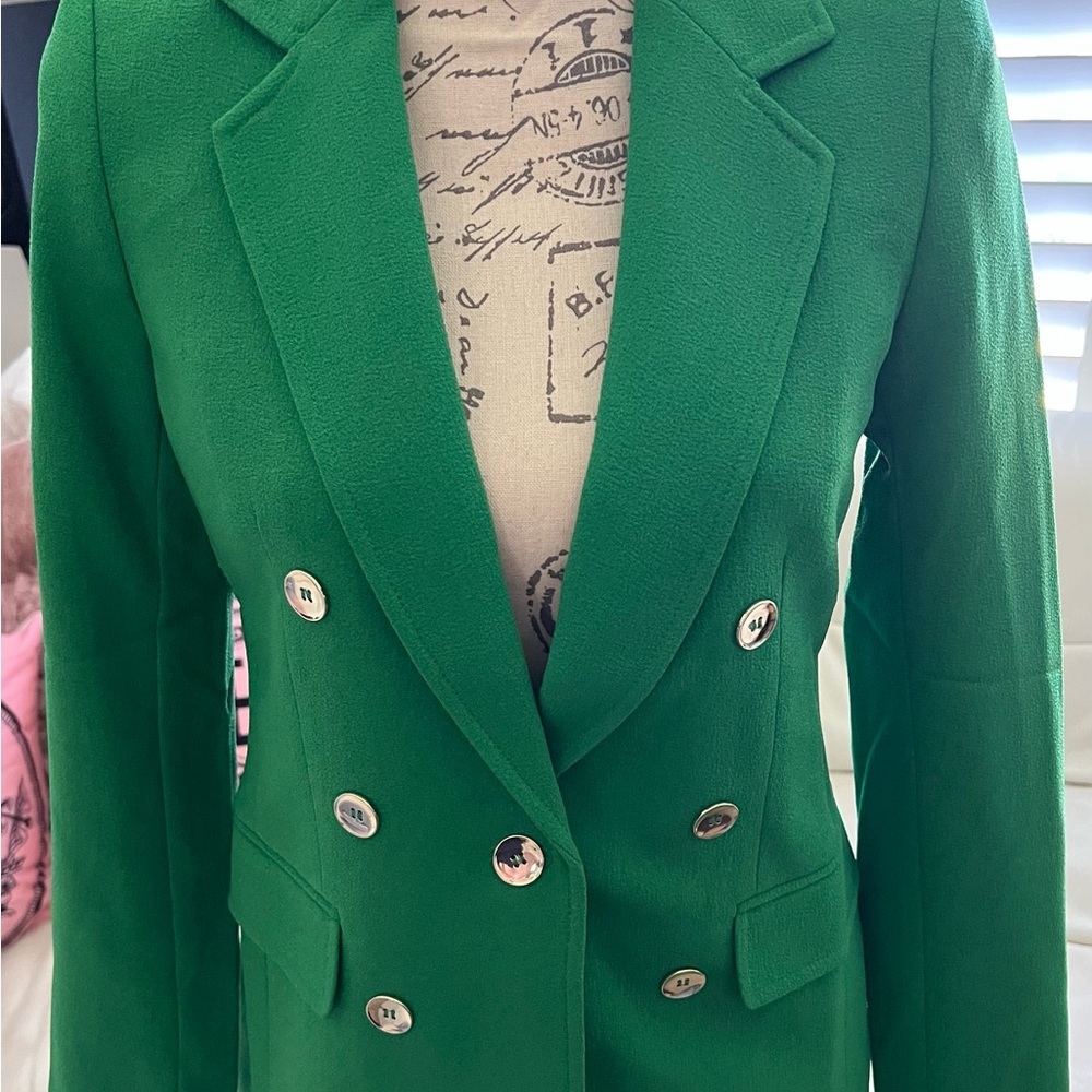 BAR III Women's Textured-Crepe Button-Front Blazer, Created for Macy's size XS